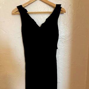 Donna Ricco Chiffon LBD mid - calf length